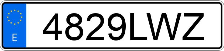 Numer rejestracyjny 4829LWZ posiada CITROEN C3