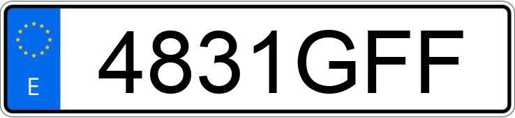 Numer rejestracyjny 4831GFF posiada SUZUKI DL 650