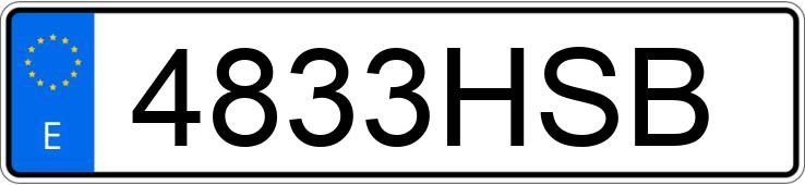 Numer rejestracyjny 4833HSB posiada AUDI A7 SPORTBACK
