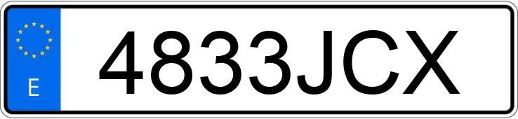 Numer rejestracyjny 4833JCX posiada NISSAN X-TRAIL