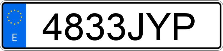 Numer rejestracyjny 4833JYP posiada VOLVO XC60 Numer rejestracyjny 4833JYP posiada VOLVO XC60