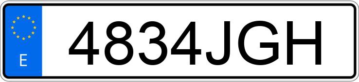 Numer rejestracyjny 4834JGH posiada CITROEN C-ELYSEE