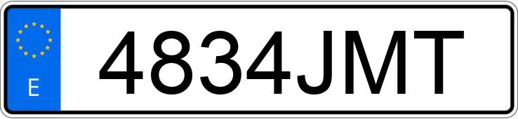 Numer rejestracyjny 4834JMT posiada FIAT 500 Numer rejestracyjny 4834JMT posiada FIAT 500