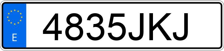 Numer rejestracyjny 4835JKJ posiada BMW SERIE 3