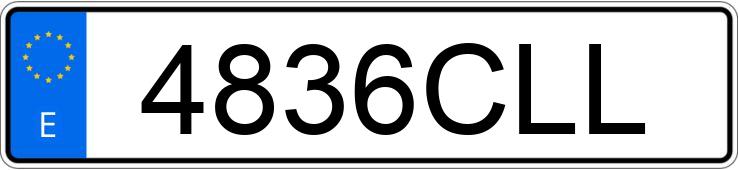 Die Registrierungsnummer 4836CLL hat PORSCHE 911