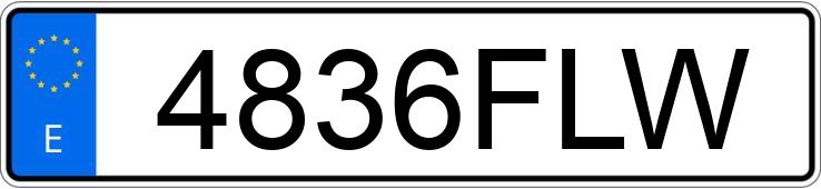 Numer rejestracyjny 4836FLW posiada ALFA ROMEO 159