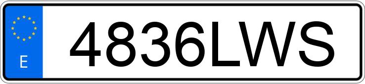 Numer rejestracyjny 4836LWS posiada SILENCE S
