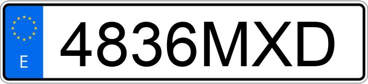 Numer rejestracyjny 4836MXD posiada BMW SERIE 6