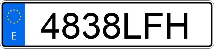 Numer rejestracyjny 4838LFH posiada YAMAHA X-MAX