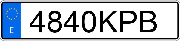 Numer rejestracyjny 4840KPB posiada PORSCHE 911