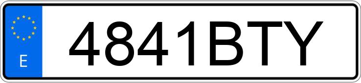 Numer rejestracyjny 4841BTY posiada AUDI A4