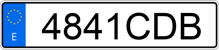Numer rejestracyjny 4841CDB posiada CITROEN SAXO