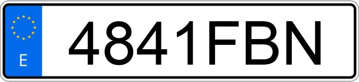 Numer rejestracyjny 4841FBN posiada NISSAN INTERSTAR