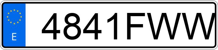 Numer rejestracyjny 4841FWW posiada VOLKSWAGEN CADDY Numer rejestracyjny 4841FWW posiada VOLKSWAGEN CADDY