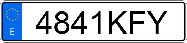 Numer rejestracyjny 4841KFY posiada DACIA SANDERO