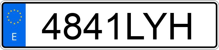 Numer rejestracyjny 4841LYH posiada FORD KUGA Numer rejestracyjny 4841LYH posiada FORD KUGA