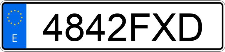 Numer rejestracyjny 4842FXD posiada TOYOTA COROLLA Numer rejestracyjny 4842FXD posiada TOYOTA COROLLA