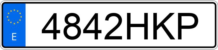 Numer rejestracyjny 4842HKP posiada VOLKSWAGEN POLO