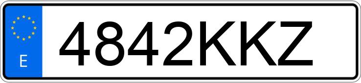 Numer rejestracyjny 4842KKZ posiada YAMAHA X-MAX