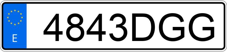 Numer rejestracyjny 4843DGG posiada BMW SERIE 1