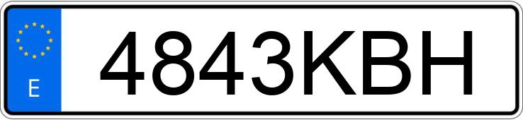 Numer rejestracyjny 4843KBH posiada OPEL ASTRA 1.6 CDTI 110 BUSINESS