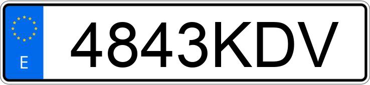 Numer rejestracyjny 4843KDV posiada OPEL MOKKA