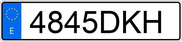 Numer rejestracyjny 4845DKH posiada PEUGEOT 407