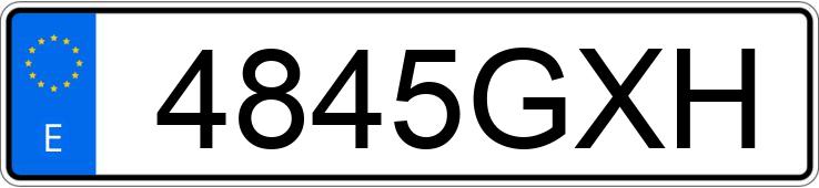 Numer rejestracyjny 4845GXH posiada SEAT IBIZA