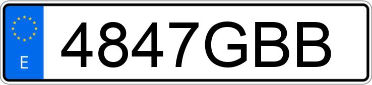 Numer rejestracyjny 4847GBB posiada NISSAN MICRA