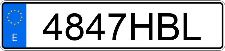 Numer rejestracyjny 4847HBL posiada SKODA SUPERB