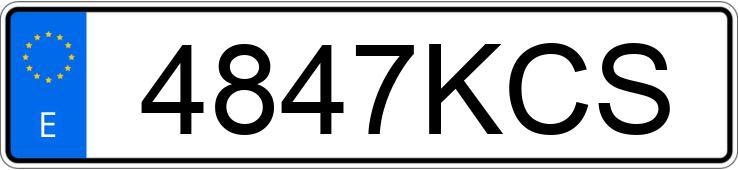 Numer rejestracyjny 4847KCS posiada HONDA HR-V