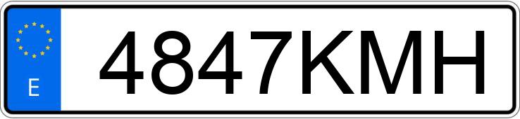 Numer rejestracyjny 4847KMH posiada SKODA FABIA