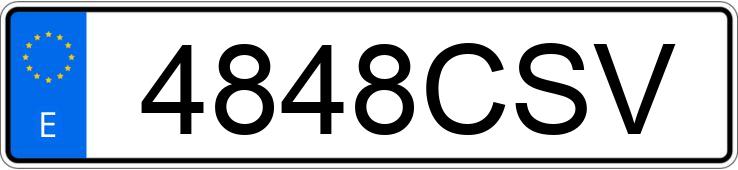 Numer rejestracyjny 4848CSV posiada FIAT 1100