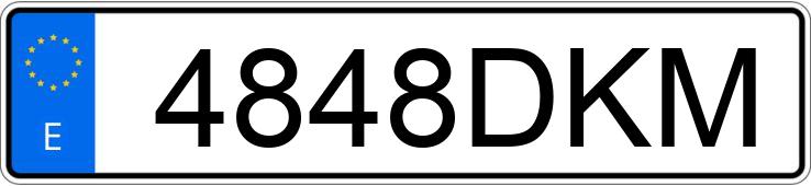 Numer rejestracyjny 4848DKM posiada MERCEDES C (203)