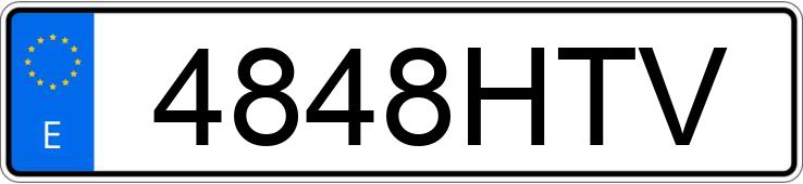 Numer rejestracyjny 4848HTV posiada INFINITI Q50