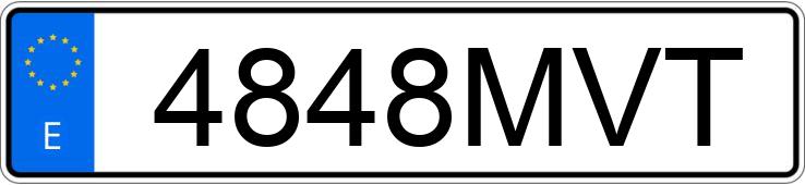 Numer rejestracyjny 4848MVT posiada BMW R 1300