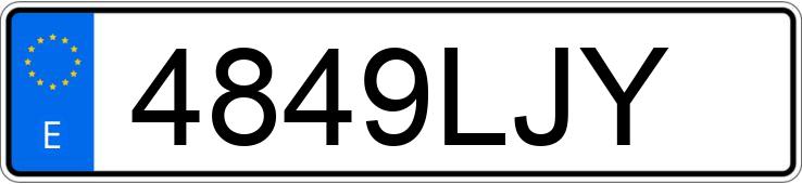 Numer rejestracyjny 4849LJY posiada NISSAN QASHQAI Numer rejestracyjny 4849LJY posiada NISSAN QASHQAI