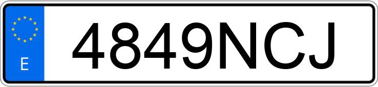 Numer rejestracyjny 4849NCJ posiada OPEL COMBO Numer rejestracyjny 4849NCJ posiada OPEL COMBO