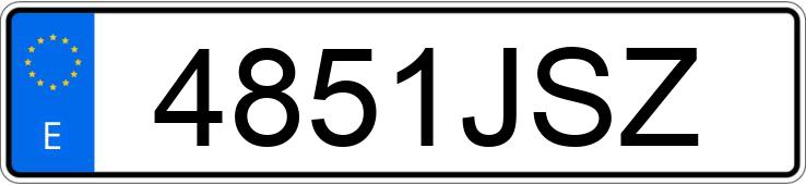 Numer rejestracyjny 4851JSZ posiada FIAT 500X