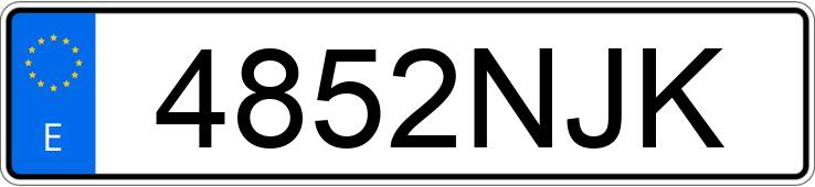 Numer rejestracyjny 4852NJK posiada SKODA KODIAQ