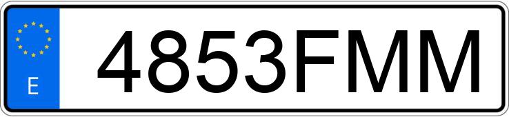Numer rejestracyjny 4853FMM posiada MERCEDES VITO
