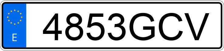 Registreringsnummeret 4853GCV har SEAT CORDOBA