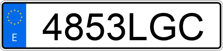 Numer rejestracyjny 4853LGC posiada TOYOTA CAMRY