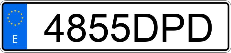 Numer rejestracyjny 4855DPD posiada FIAT SCUDO