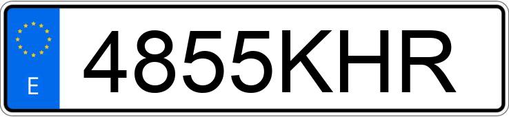 Numer rejestracyjny 4855KHR posiada AUDI A7 SPORTBACK