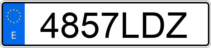 Numer rejestracyjny 4857LDZ posiada BMW 330