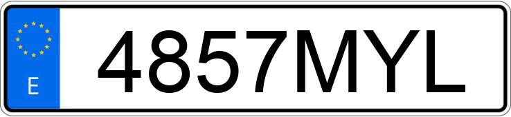 Numer rejestracyjny 4857MYL posiada NISSAN QASHQAI Numer rejestracyjny 4857MYL posiada NISSAN QASHQAI