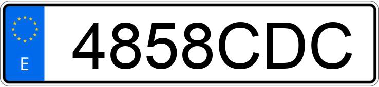 Numer rejestracyjny 4858CDC posiada RENAULT MEGANE