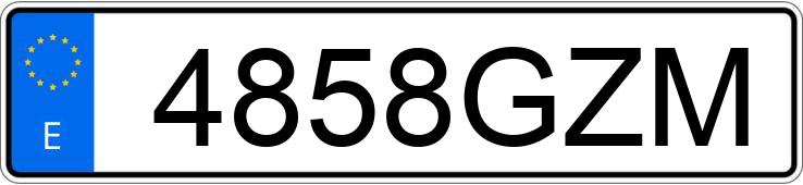 Numer rejestracyjny 4858GZM posiada AUDI Q5