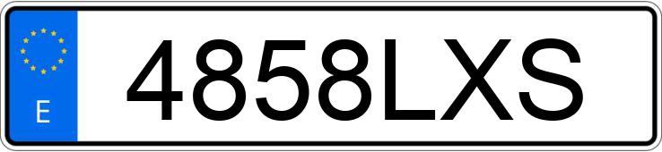 Numer rejestracyjny 4858LXS posiada KIA SPORTAGE